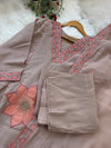 ✨ Imported Crush Silk Kurti Set with Appliqué Work ✨