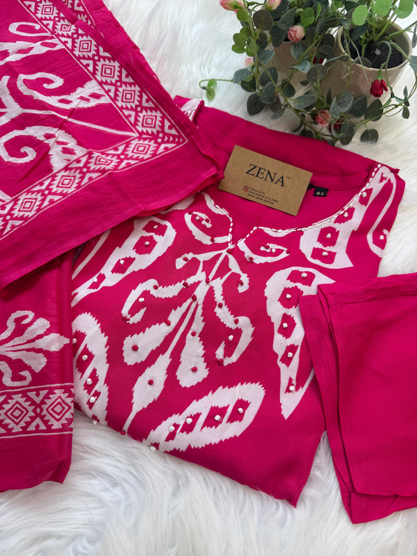 ✨ Pure Cotton Kurti Set ✨