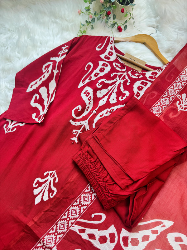 ✨ Pure Cotton Kurti Set ✨