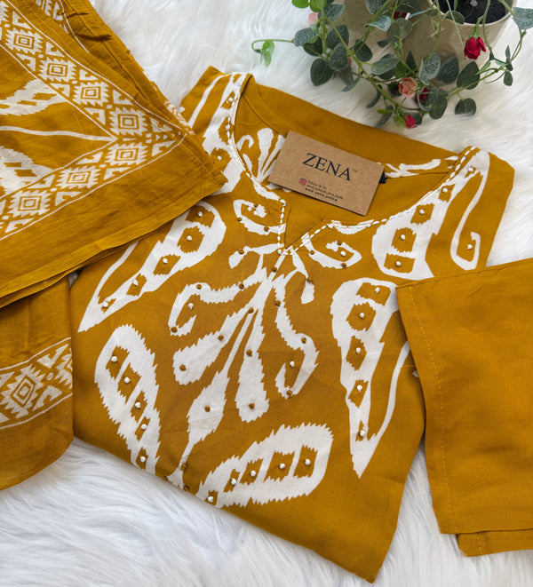 ✨ Pure Cotton Kurti Set ✨