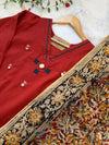 ✨ Pure Cotton Mirror Work Kurti Set ✨