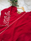 ✨ Glass Chanderi Embroidered Anarkali Set ✨