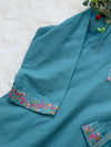 ✨ Pure Cotton Embroidered Kurti Set ✨