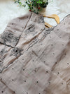 ✨ Glass Chanderi Embroidered A-Line Kurti Set ✨