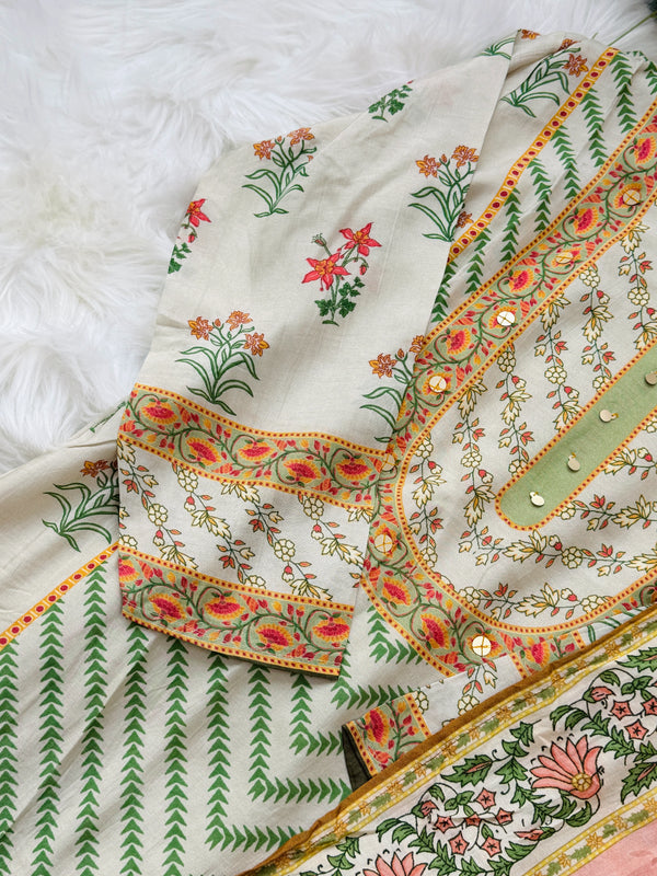 ✨ Pure Muslin Kurti Set ✨