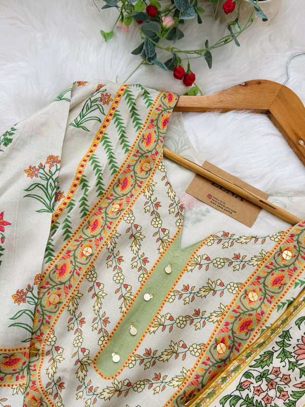 ✨ Pure Muslin Kurti Set ✨