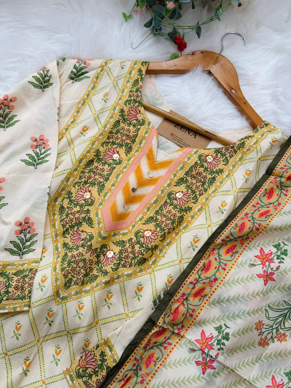 ✨ Pure Muslin Kurti Set ✨
