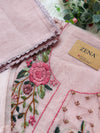 ✨ Kota Doria Hand Detailed Unstitched Suit ✨