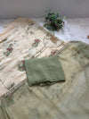 ✨ Pure Crepe Unstitched Suit with Chiffon Dupatta ✨