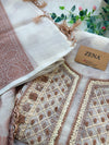 ✨ Kota Doria Hand Detailed Unstitched Suit ✨