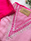 ✨ Pure Muslin Hand Detailed Semi-Stitched Suit ✨
