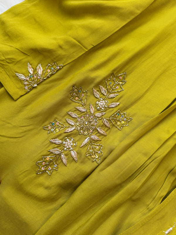 ✨ Mul Cotton Hand Detailed Anarkali Set ✨