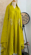 ✨ Mul Cotton Hand Detailed Anarkali Set ✨