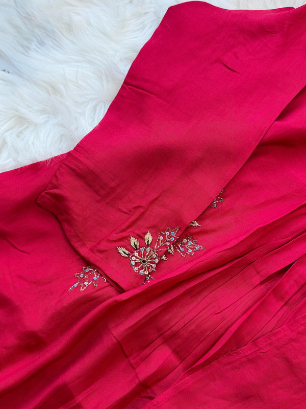 ✨ Mul Cotton Hand Detailed Anarkali Set ✨