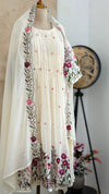✨ Mul Chanderi Embroidered Anarkali ✨