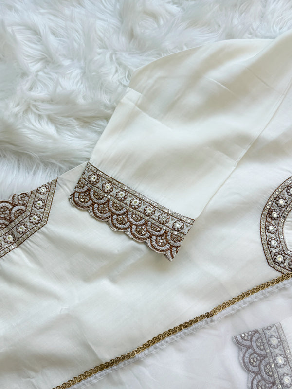 ✨ Semi Silk Mirror Work Kurti Set ✨