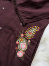 ✨ Pure Cotton Embroidered Mirror Work Kurti Set ✨