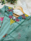 ✨ Pure Cotton Embroidered A-Line Kurti Set ✨