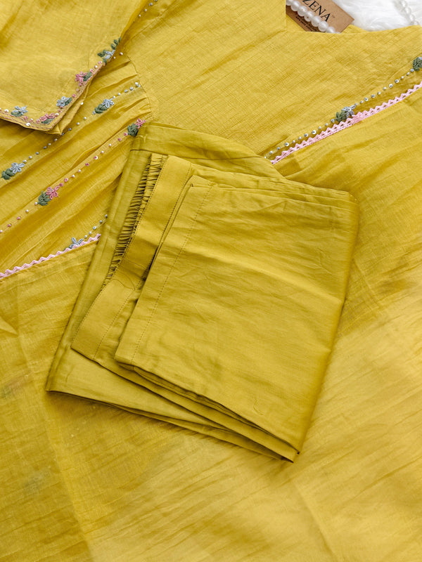 ✨ Pure Mul Chanderi Anarkali Set ✨