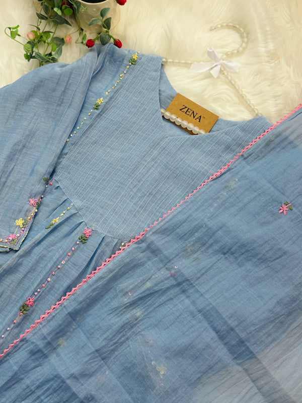 ✨ Pure Mul Chanderi Anarkali Set ✨