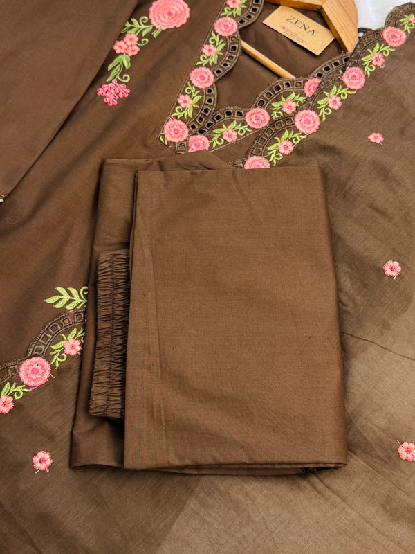✨ Pure Cotton Embroidered Kurti Set ✨