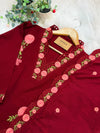 ✨ Pure Cotton Embroidered Kurti Set ✨