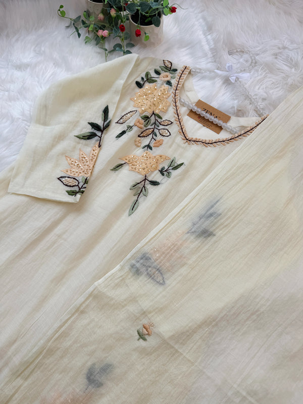 ✨ Pure Mul Chanderi Anarkali Set ✨