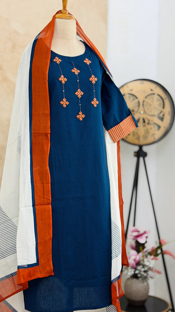 ✨ Pure Cotton Kurti Set ✨