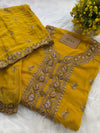 ✨ Pure Organza Unstitched Party Wear Suit with Chinnon Dupatta ✨