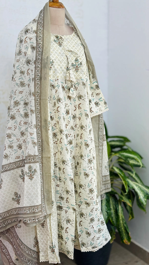 ✨ Pure Cotton Anarkali Set ✨