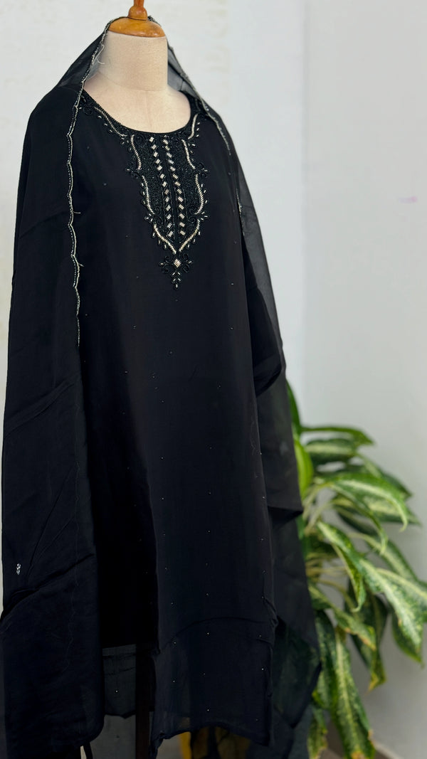 ✨ Organza Handwork Kurti Set ✨
