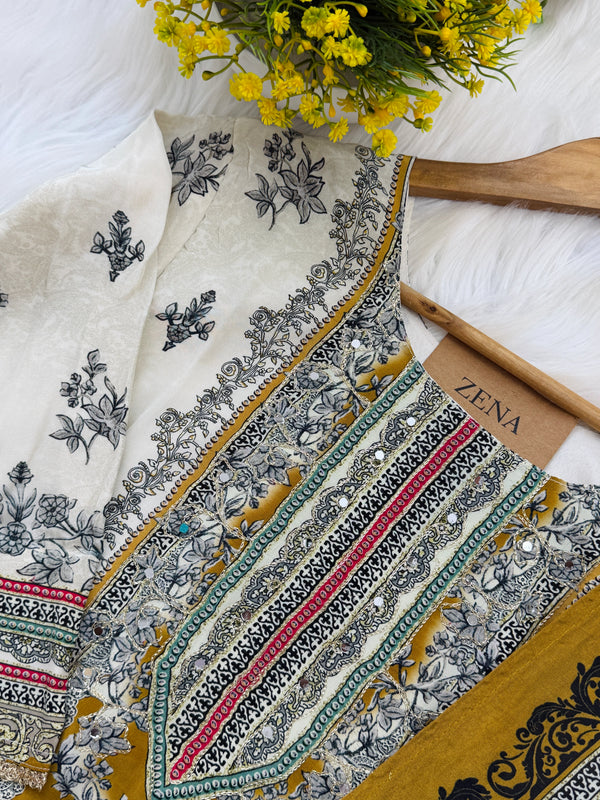 ✨ Pure Crepe Kurti Set ✨