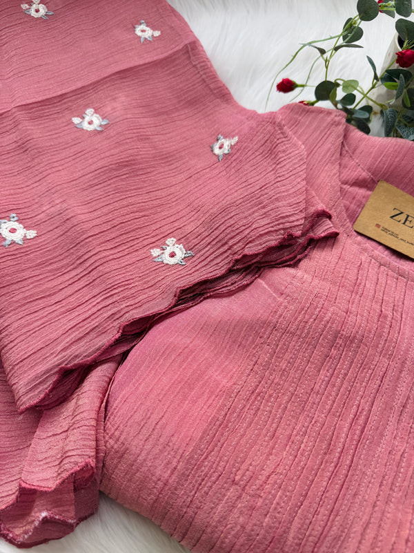 ✨ Crush Silk Embroidered Anarkali ✨