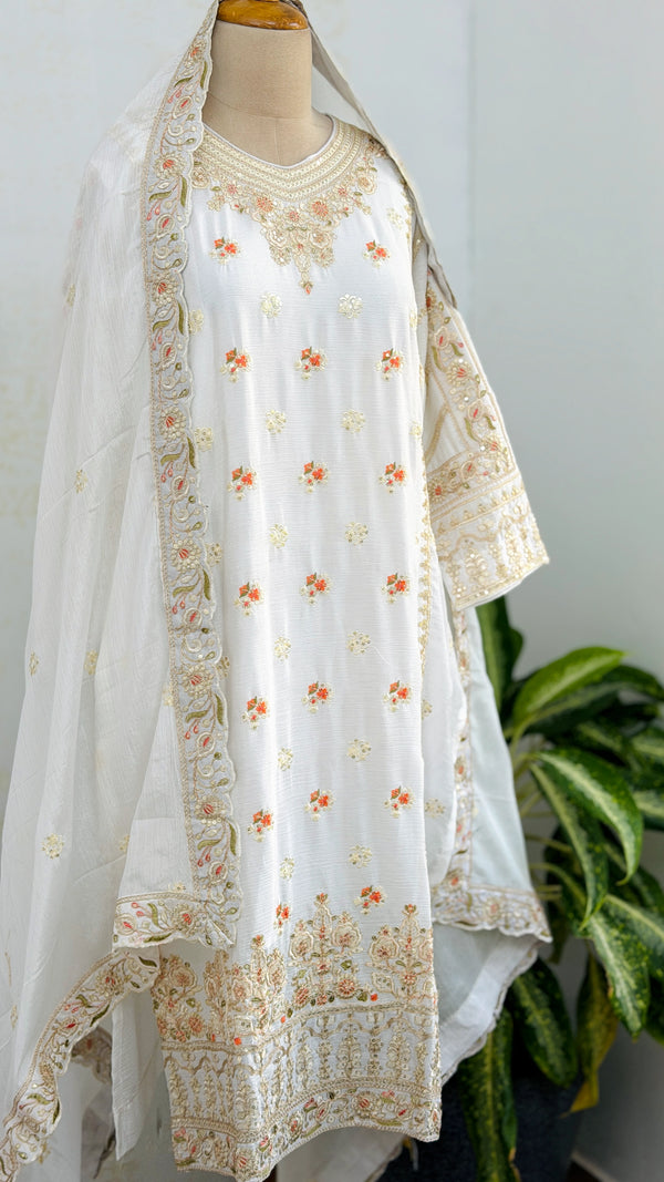 ✨ Chinnon Embroidered Party Wear Suit ✨