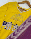 Ready to Wear Premium Dola Silk Hand Work Kurti Set – A Blend of Luxury & Elegance ✨