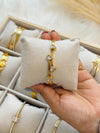 Gold-Plated Anti-Tarnish Stainless Steel Stone Bangle ✨