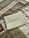 Unstitched Muslin Hand Detailed Pakistani Suit with Real Mirror Work – Elegant Festive Fabric Set
