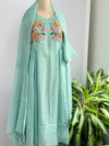 Mul Chanderi Embroidered Anarkali Set – Premium Festive Wear