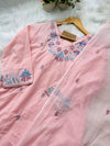 Mul Cotton Embroidered Kurti Set – Comfortable & Stylish Ready-to-Wear Outfit