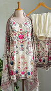 Pure Crepe Partywear Sharara Suit – Effortless Glamour for Your Celebrations