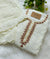 Unstitched Georgette Khatli Work Hand Detailed Kurti Set with Georgette Dupatta