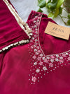 Ready-to-Wear Hand-Embroidered A-Line Kurti Set