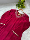 Ready-to-Wear Hand-Embroidered A-Line Kurti Set
