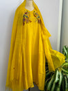 Mul Chanderi Embroidered Anarkali Set – Premium Festive Wear