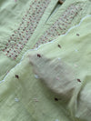 Premium Mul Cotton Handwork Kurti Set – French Knot Detailing