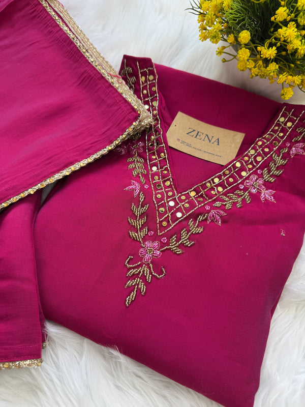 ✨ Organza Handwork Party Wear Suit ✨