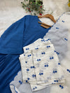 🌸 Pure Mul Cotton Embroidered Anarkali Set 🌸