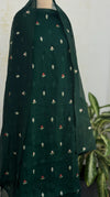 ✨ Mul Chanderi Unstitched Suit with Embroidery Buttis ✨