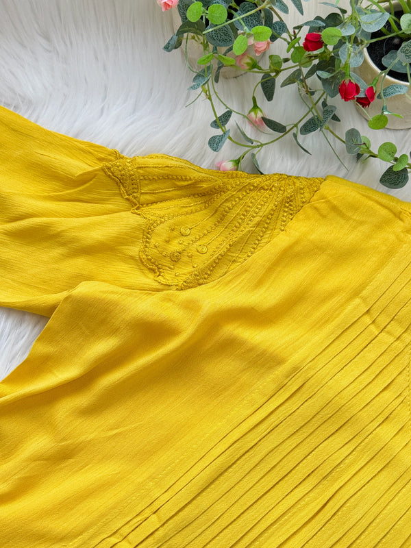 ✨ Ready-to-Wear Embroidered Anarkali Set ✨