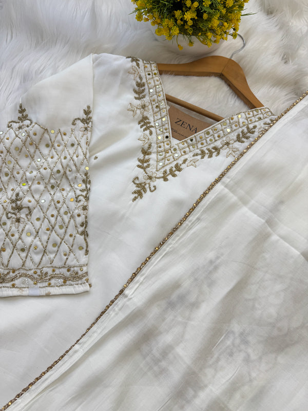 ✨ Organza Handwork Party Wear Suit ✨